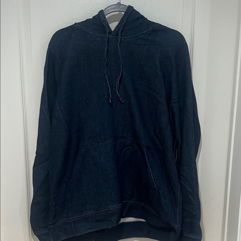 Men's Dark Blue denim Hoodie